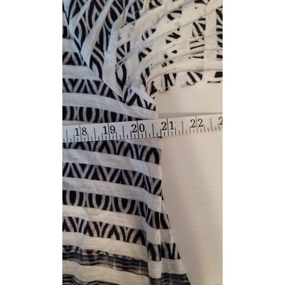 Women's Style & Co. Flared Striped Embellished top, Large - Picture 7 of 8